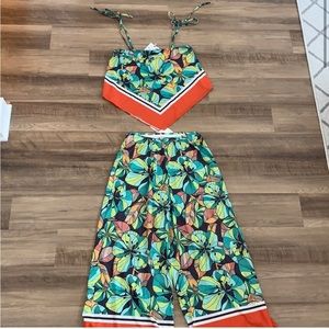 NWT Zara Cropped Set M
